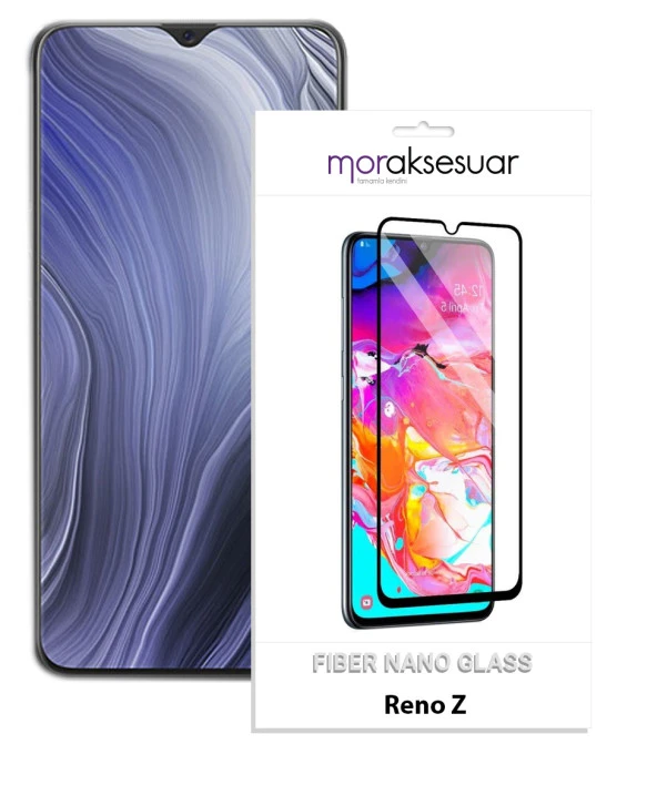 Oppo Reno Z Ekran Koruyucu Kırılmaz Fiber Nano Tam Kaplayan Cam