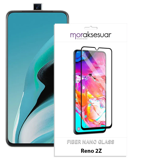 Oppo Reno 2Z Ekran Koruyucu Kırılmaz Fiber Nano Tam Kaplayan Cam