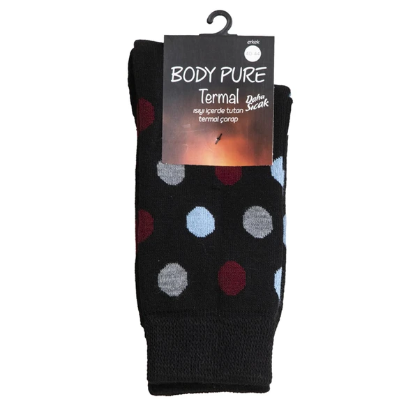 Body Pure Soket Desenli Termal Çorap