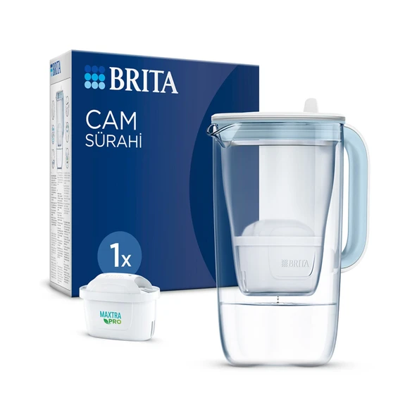 Brita Filtreli Cam Sürahi 2.5 L Mavi