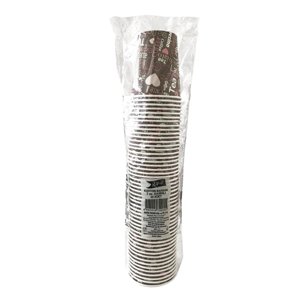 Roll Up Karton Bardak 50'Li 7 Oz.