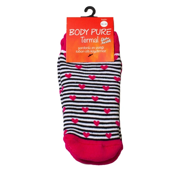 Body Pure Kadın Kaydırmaz Patik Termal Çorap