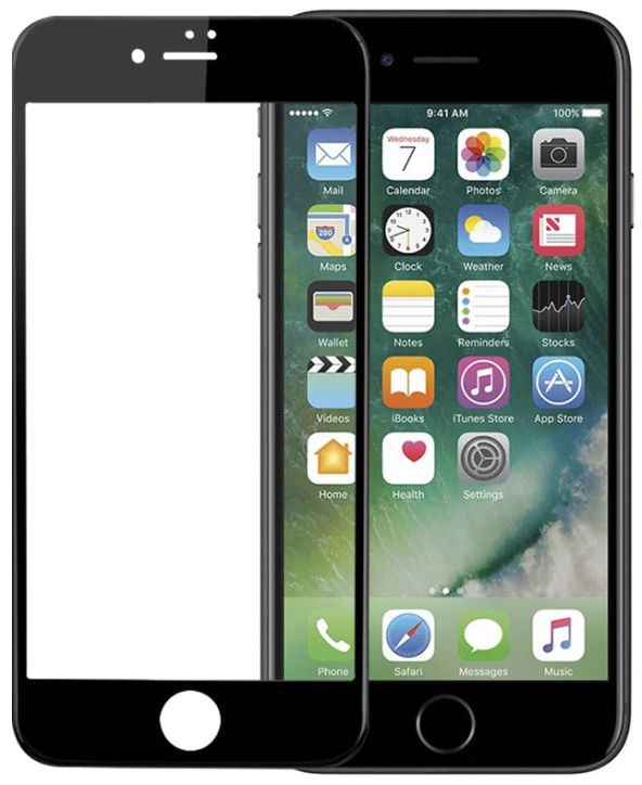 Apple iPhone 8 Ekran Koruyucu Kırılmaz Fiber Nano Tam Kaplayan Cam - 2