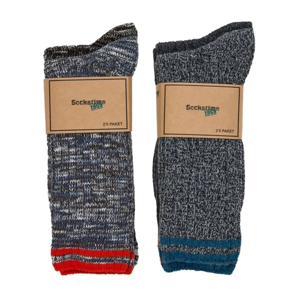 Sockstıme Kışlık Erkek Çorap 2'li Paket