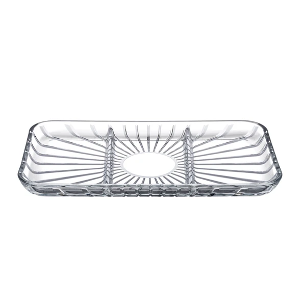 Paşabahçe Elegant Bölmeli D.Gen Servis Tabak 16.3X27.8 Cm