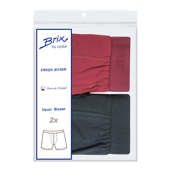 Brix Modal Erkek 2'li Boxer M