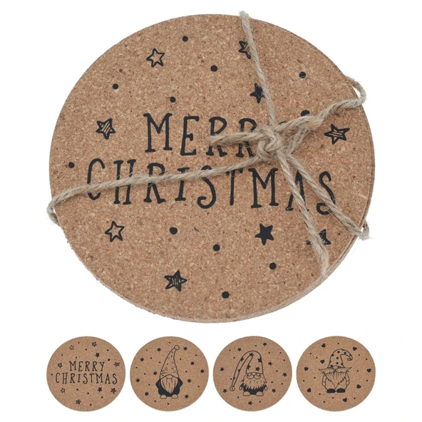 Koopman Xmas 4'lü Mantar Altlık 10Cm