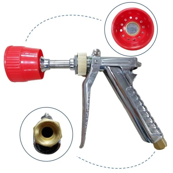 Gardenpro Tetikli ilaçlama Tabancası Krom Kısa Tip