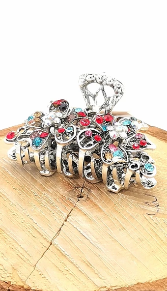 Döküm Metal Renkli Taşlı Lüks Toka ürün görseli