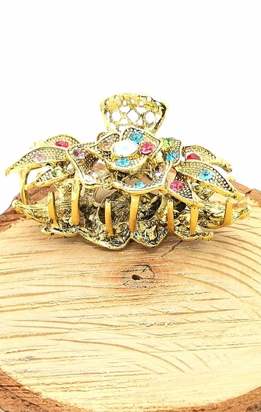 Döküm Metal Renkli Taşlı Lüks Toka ürün görseli