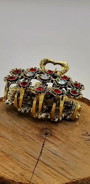 Döküm Metal Renkli Taşlı Lüks Toka ürün görseli