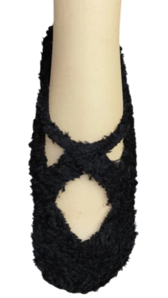 1 Adet Bayan Kaydırmaz Tabanlı Peluş Yoga Pilates Fitness Çorabı - 7