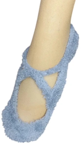 1 Adet Bayan Kaydırmaz Tabanlı Peluş Yoga Pilates Fitness Çorabı - 9