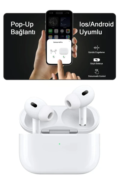 Fezzstore Pro Ios Android Uyumlu Kablosuz Bluetooth Kulaklık ANC ve Şeffaf Mod Aktif - 3