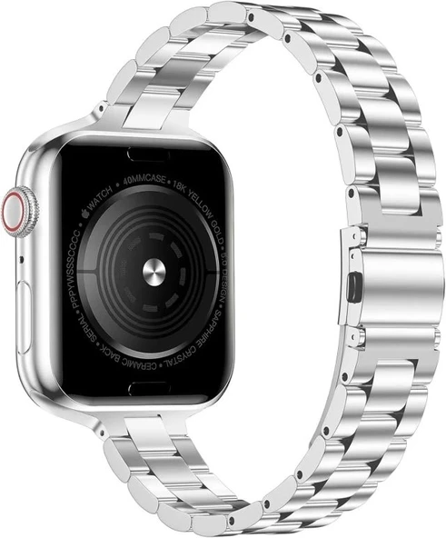 iiteeology Paslanmaz Çelik Kordon Uyumlu Apple Watch Kordon - 3