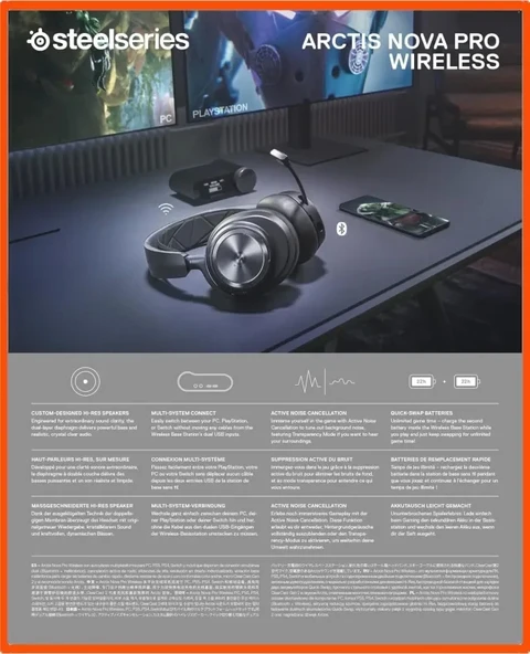 SteelSeries Arctis Nova Pro Kablosuz Multi-Sistem Gaming Kulaklık - 11