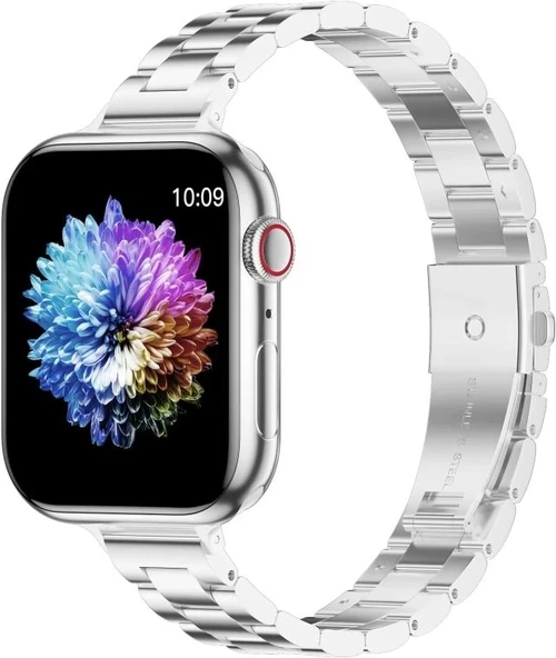 iiteeology Paslanmaz Çelik Kordon Uyumlu Apple Watch Kordon - 10