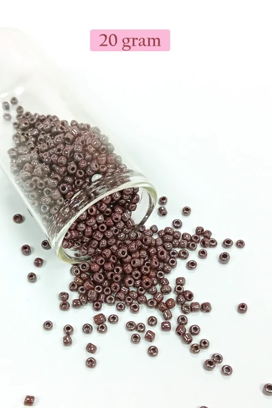 Dökme Cam Kum Boncuk (8/0) 3 mm - 4 Renk - Toplam 80 Gram - BNC422 - Resim 4