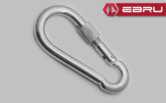 Vidalı Karabina, Kanca, Çengel 11mm - 10 Adet ürün görseli 1