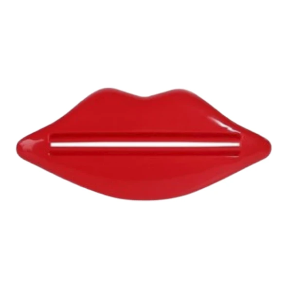 Diş Macunu Sıkacağı Dekoratif Öpücük Dudak Tasarımlı Tüp Macun Tıkacağı
