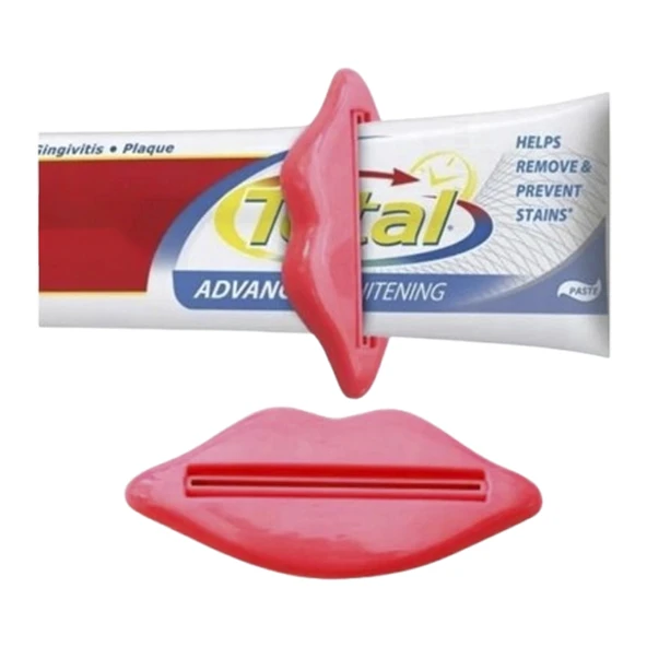 Diş Macunu Sıkacağı Dekoratif Öpücük Dudak Tasarımlı Tüp Macun Tıkacağı - 5