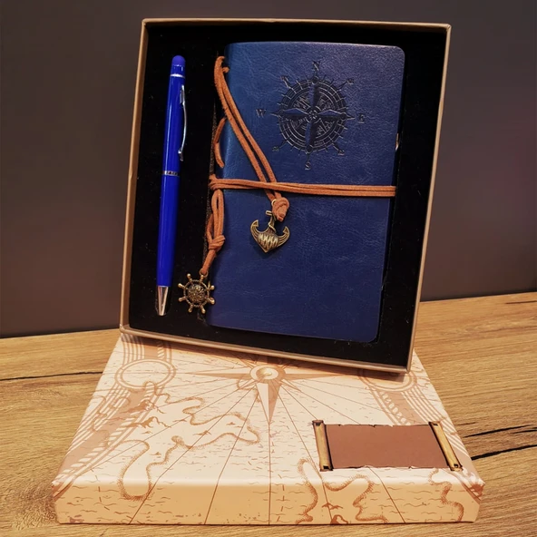 Pusula Defter Ve Tükenmez Kalem Set ürün görseli 1