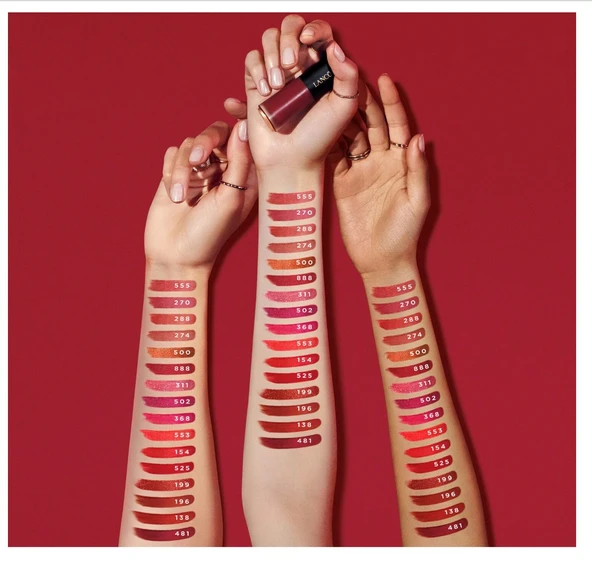 Lancome L'Absolu Rouge Drama Ink - Uzun Süre Kalıcı Ruj 525 French Bisou - 3