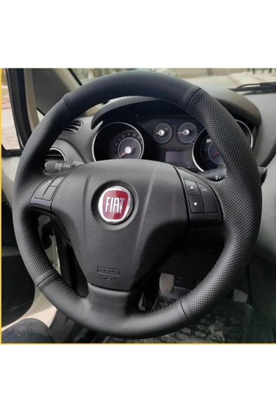 Fiat Uyumlu Linea Doblo- Fiorino Punto TuşluVersiyon Araca Özel Dikmeli Direksiyon Kılıf - Resim 2