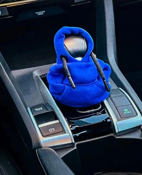 Vites Kılıfı Uyumlu Kapşonlu Sweatshirt Vitese Geçmeli Vites Topuzu Kılıfı