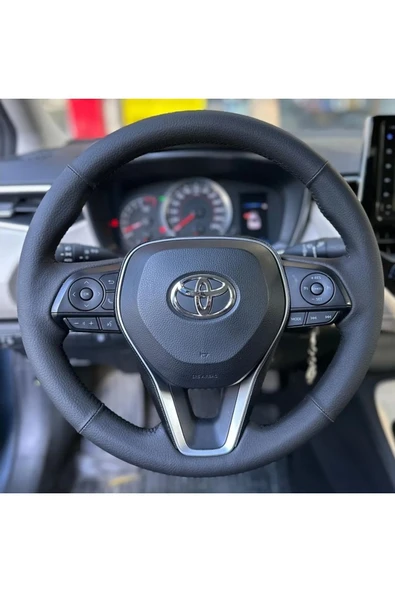 Toyota Uyumlu Corolla 2019 2022 Dikmeli Direksiyon Kılıfı Arac Özel Ürün ürün görseli 1