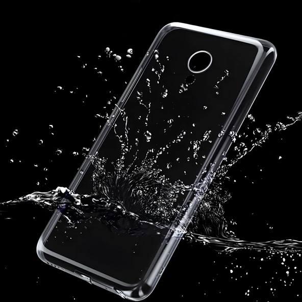 Meizu M6 Kılıf Şeffaf İnce ve Esnek Süper Silikon Kılıf - Resim 4