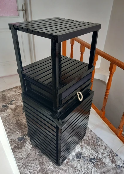 Ahşap çamaşır sepeti - 3