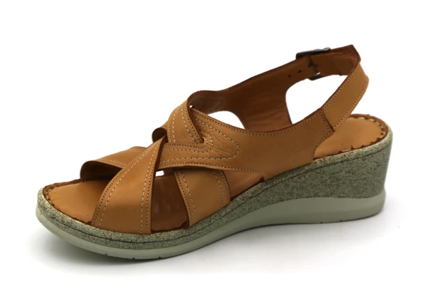 Mammamia 2520B Kadın Deri Sandalet - Resim 2