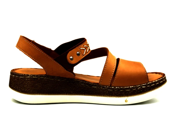 Mammamia 2540LX Kadın Deri Sandalet - Resim 2