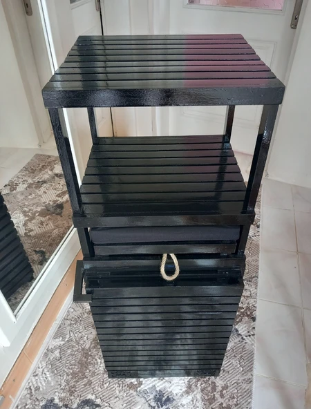 Ahşap çamaşır sepeti - 11