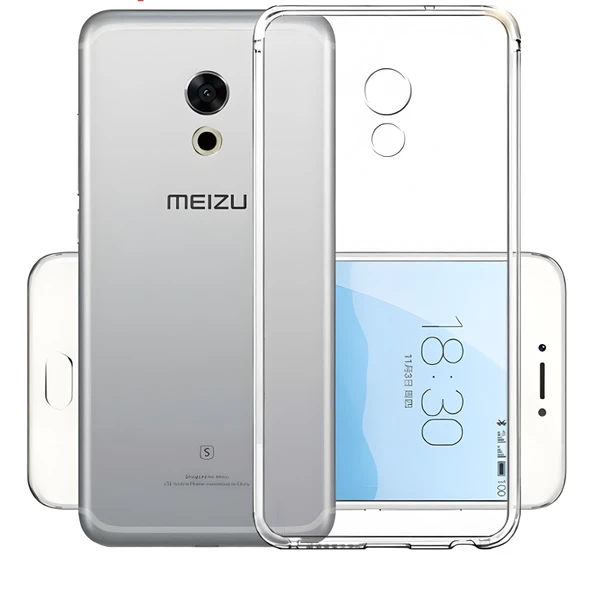 Meizu M6 Kılıf Şeffaf İnce ve Esnek Süper Silikon Kılıf ürün görseli 1