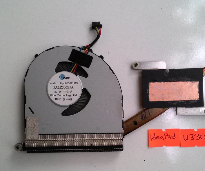 (Orjinal)Lenovo ideapad U330 Touch modeli için işlemci fanı+ heatsink (teşhir ürün) - 2