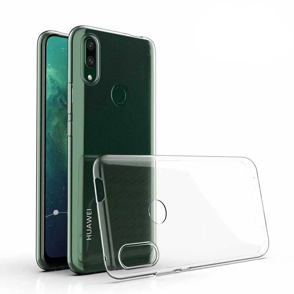 Huawei P Smart Z Kılıf Şeffaf İnce ve Esnek Süper Silikon Kılıf