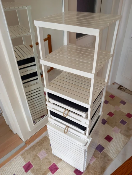 Ahşap çamaşır sepeti - 5