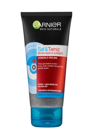 Garnier Saf & Temiz Siyah Nokta Karşıtı Kömürlü Peeling 150 ml