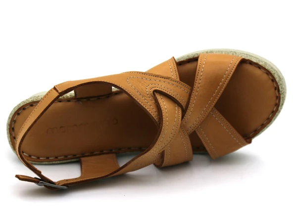 Mammamia 2520B Kadın Deri Sandalet - Resim 4