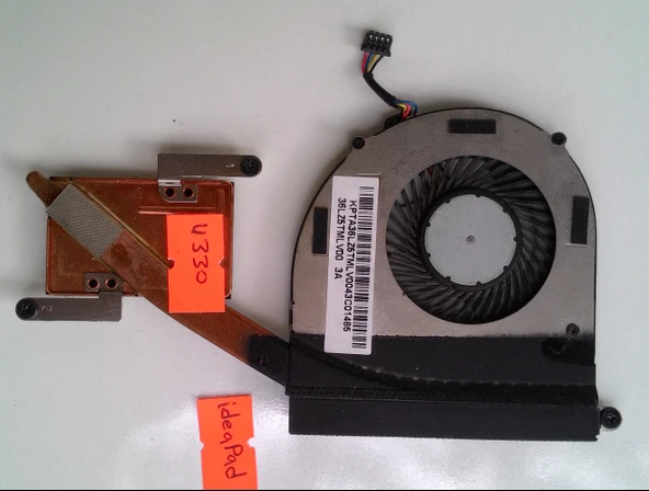 (Orjinal)Lenovo ideapad U330 Touch modeli için işlemci fanı+ heatsink (teşhir ürün)