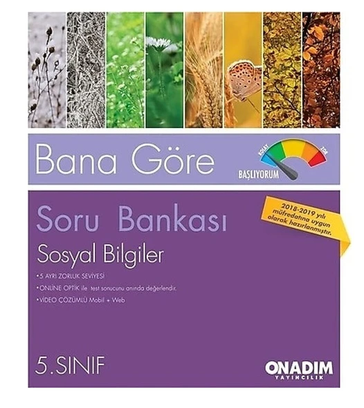 Onadım - 5.Sınıf Sosyal Bilgiler Soru Bankası 2 Kitap