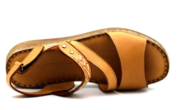 Mammamia 2540LX Kadın Deri Sandalet - Resim 4