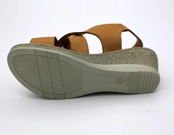 Mammamia 2520B Kadın Deri Sandalet - Resim 3