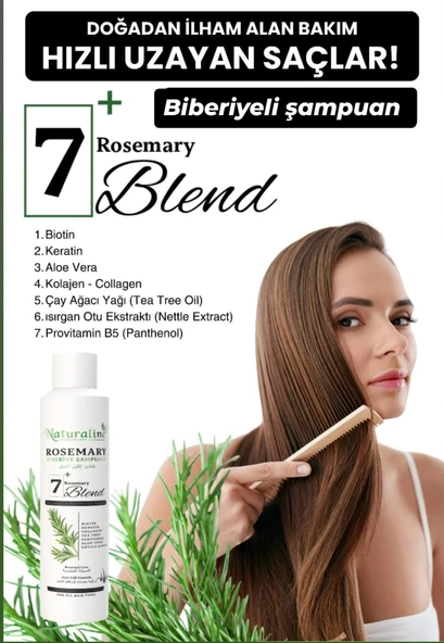 Naturaline Biberiye Rosemary Shampo 400 Ml