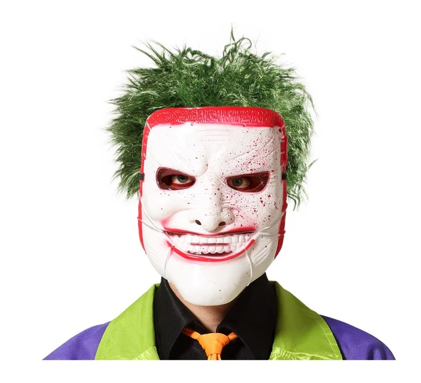 NessiWorld Reçine Ölüm Joker Maskesi Kanlı 23x18 cm