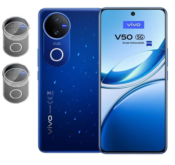 Vivo V50 Esnek Nano Kamera Lens Koruyucu (2 Adet)