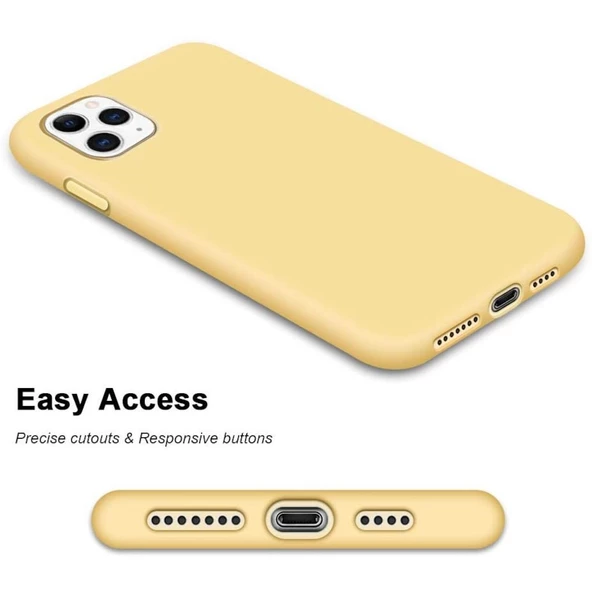 Apple iPhone 11 Pro Kılıf İçi Kadife Silikon Lansman Kılıf - 3