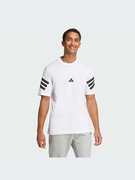 adidas Future Icons 3-Stripes Tee - White | adidas Singapore - 3